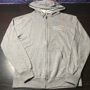 MT. SAC Gray Zip Up Sweater for Men